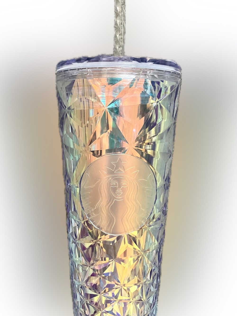Starbucks Iridescent Diamond-Cut Tumbler - Rainbow Hues